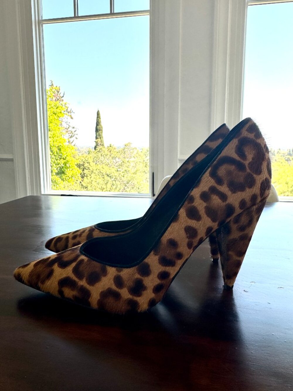 MARC FISHER Hesla Leopard Calf Hair Pump - Picture 7 of 13